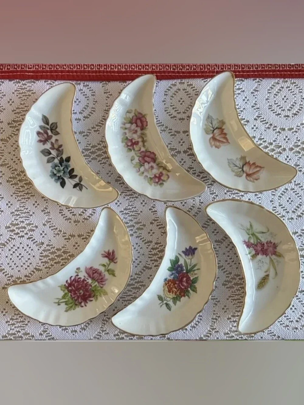 intage Chadwick Tea Salad Appetizer Bone China Plates • Set of 6: Made in Japan